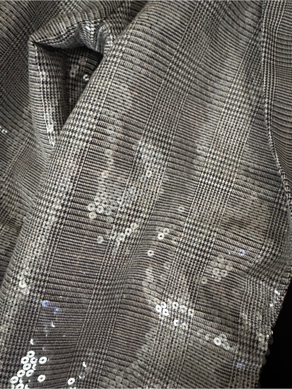 Maurices Silver Sequin Open-Front Blazer - Picture 3 of 3